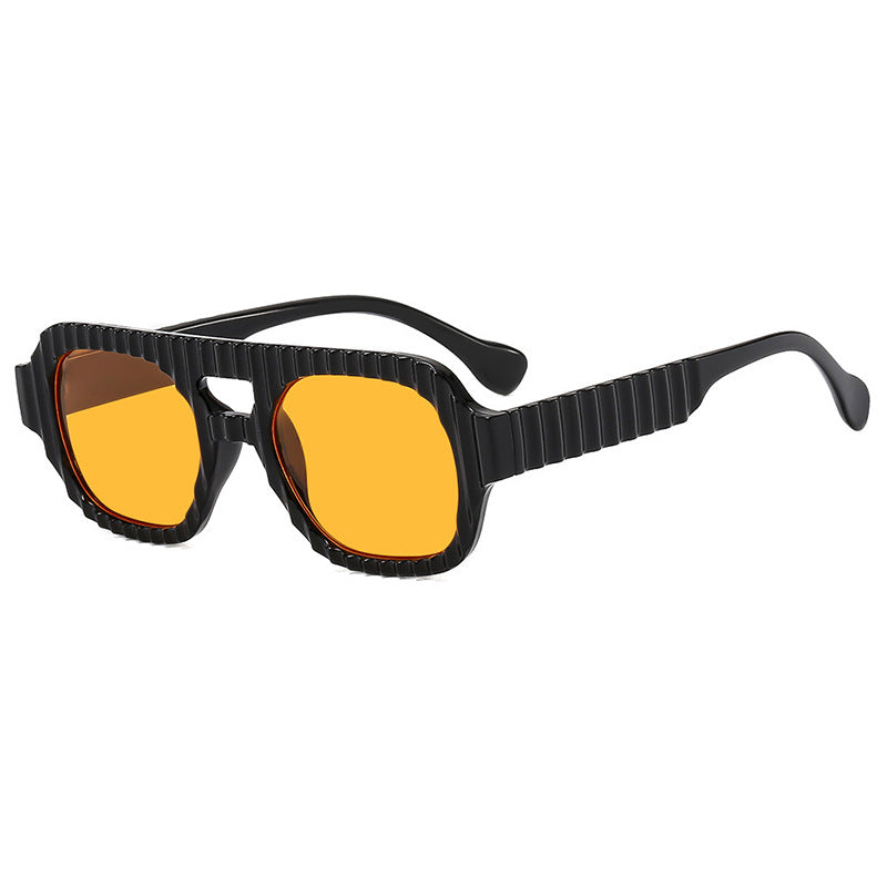 Women's geometric sunglasses with sophisticated structural design Bowlift