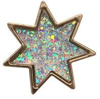 WoRhinestone Starburst Brooch Bowlift
