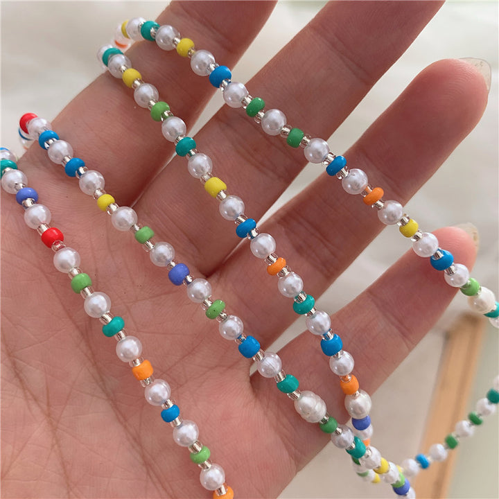 Colorful Beaded Bowlift Necklace