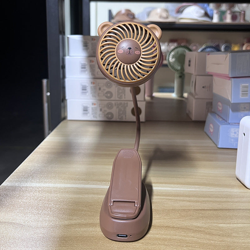 Adorable Animal Face Portable Desk Fan Bowlift