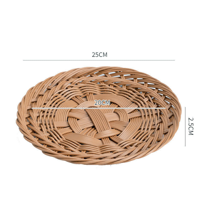 Decorative Oval Woven Serving Tray Bowlift