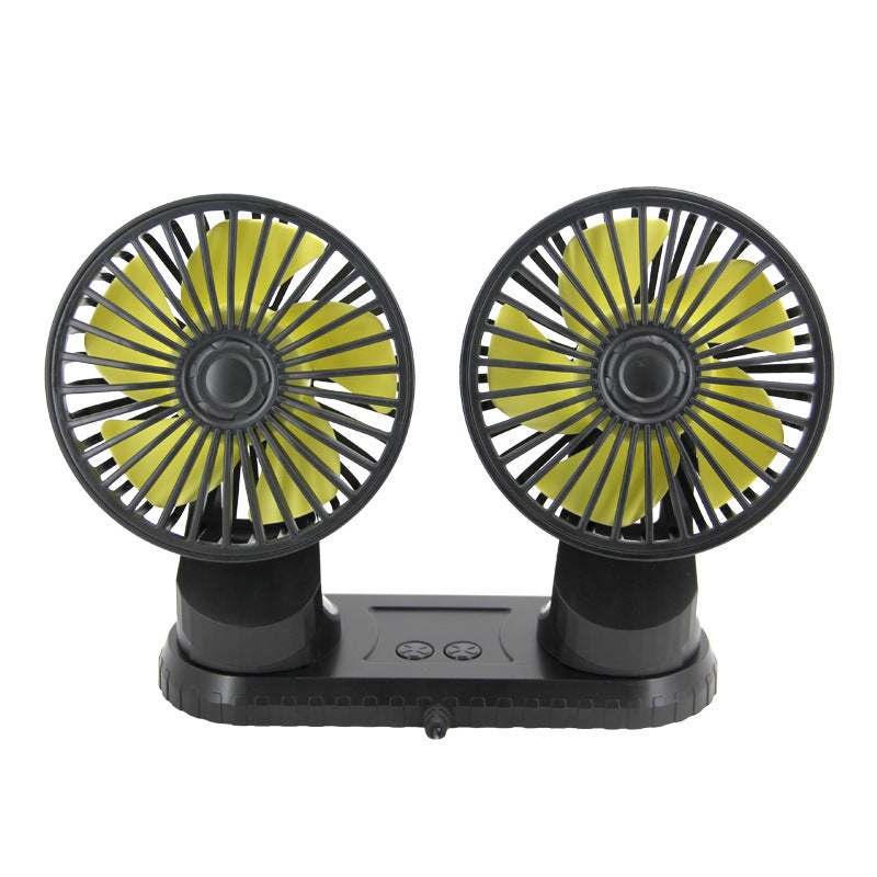 Dual-Head Adjustable Desk Fan Bowlift