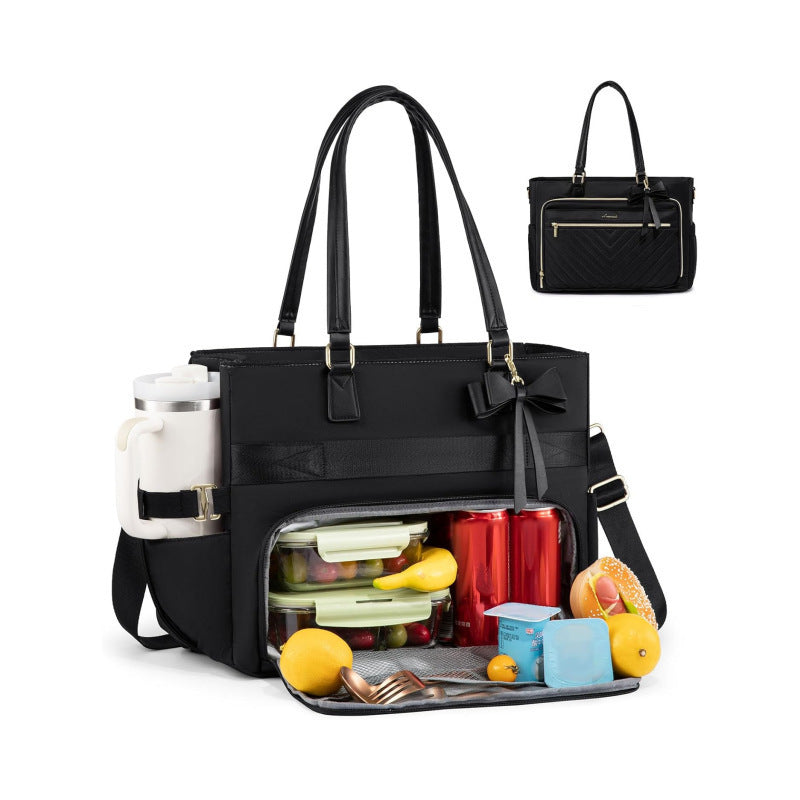 Insulated Multi-Compartment Lunch Tote Bowlift