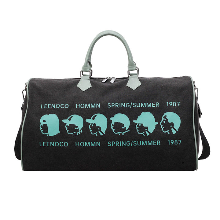 Graphic Print Travel Duffle Bag
