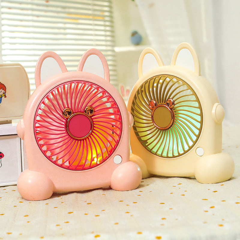 Women's portable hand fan in creative animal design Bowlift