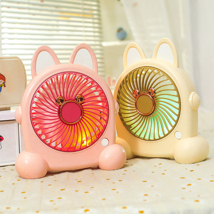 Women's portable hand fan in creative animal design Bowlift