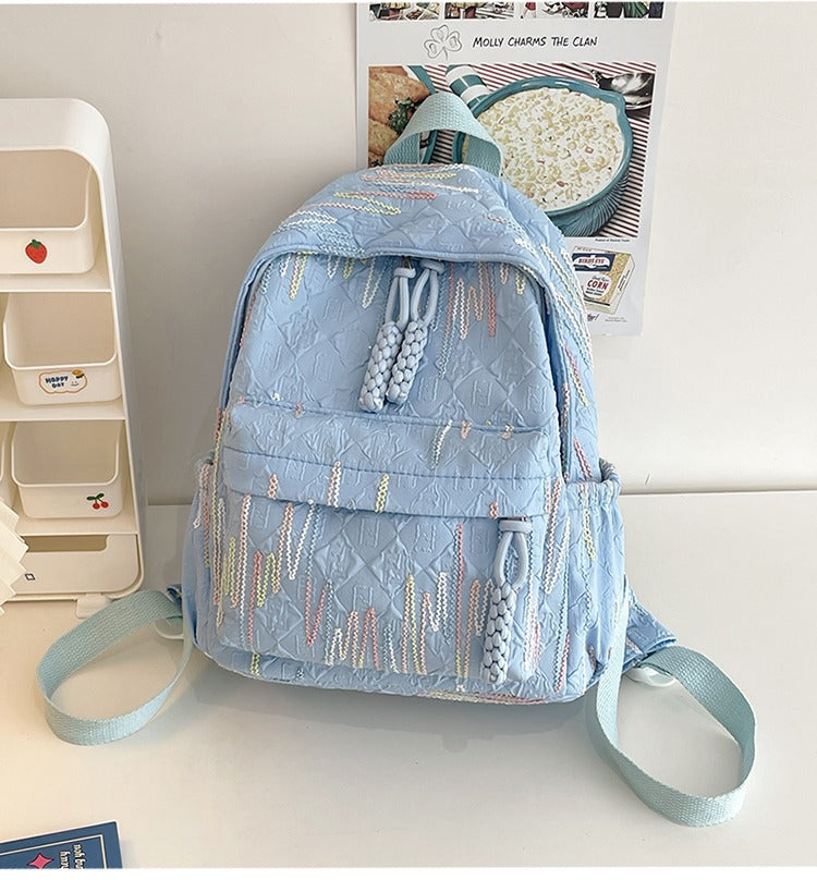 Trendy Textured Backpack Bowlift
