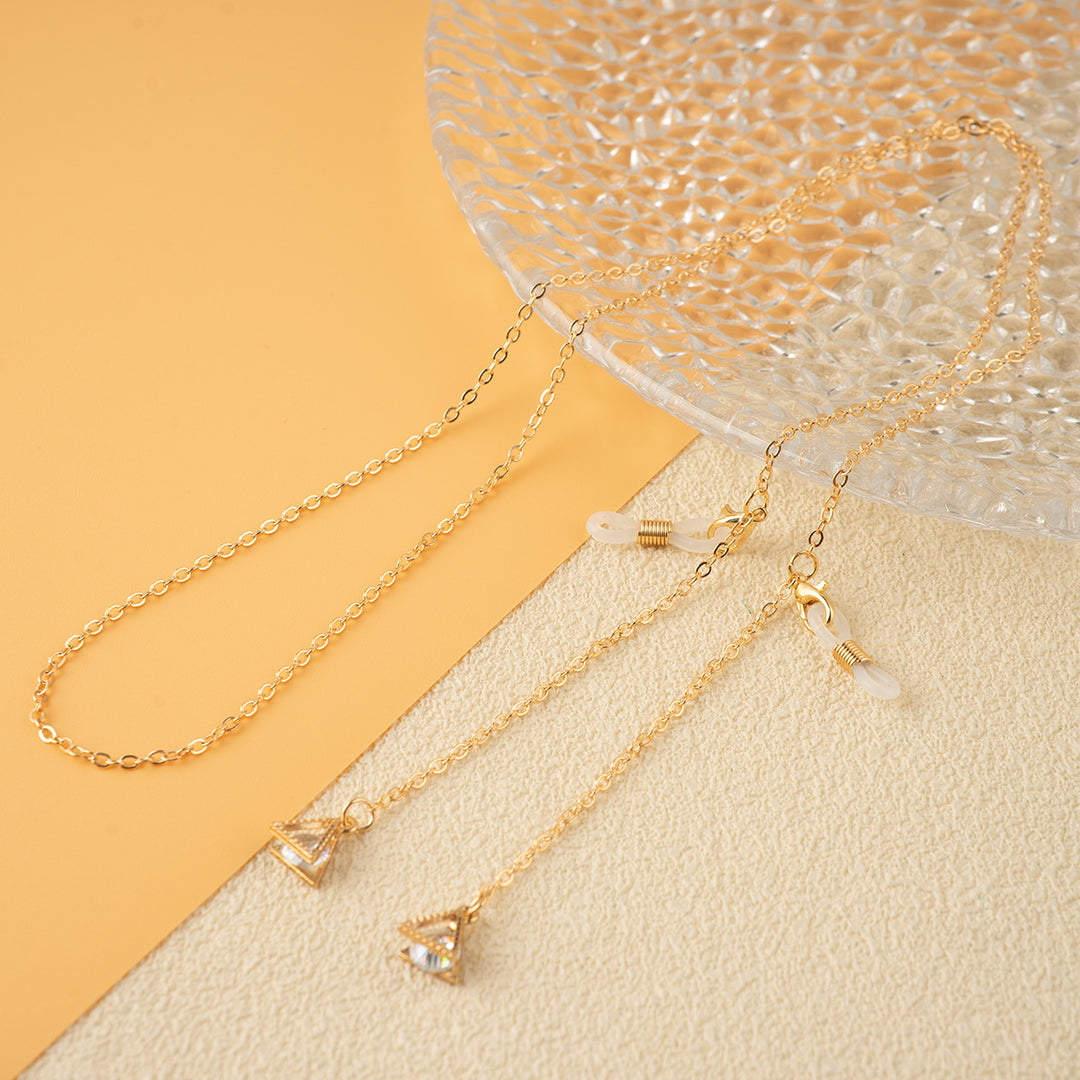 Unique Triangle Pendant Chain Necklace Bowlift