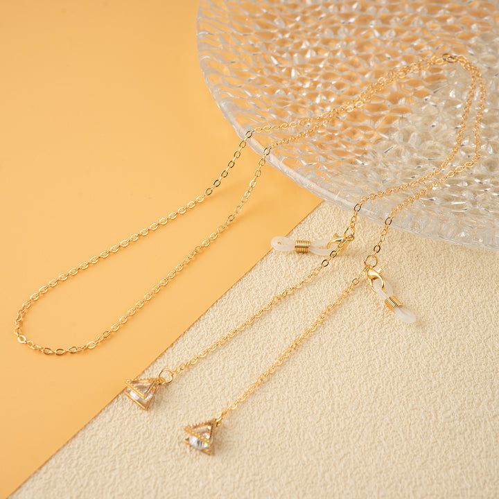 Unique Triangle Pendant Chain Necklace Bowlift