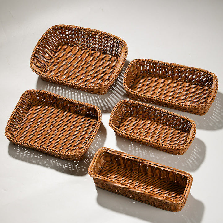 Handcrafted Round Wicker Serving Bowl Bowlift