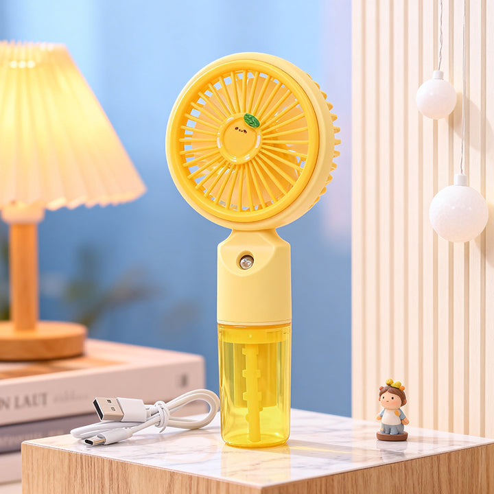 Portable Mini Fan with Integrated Cooling System Bowlift