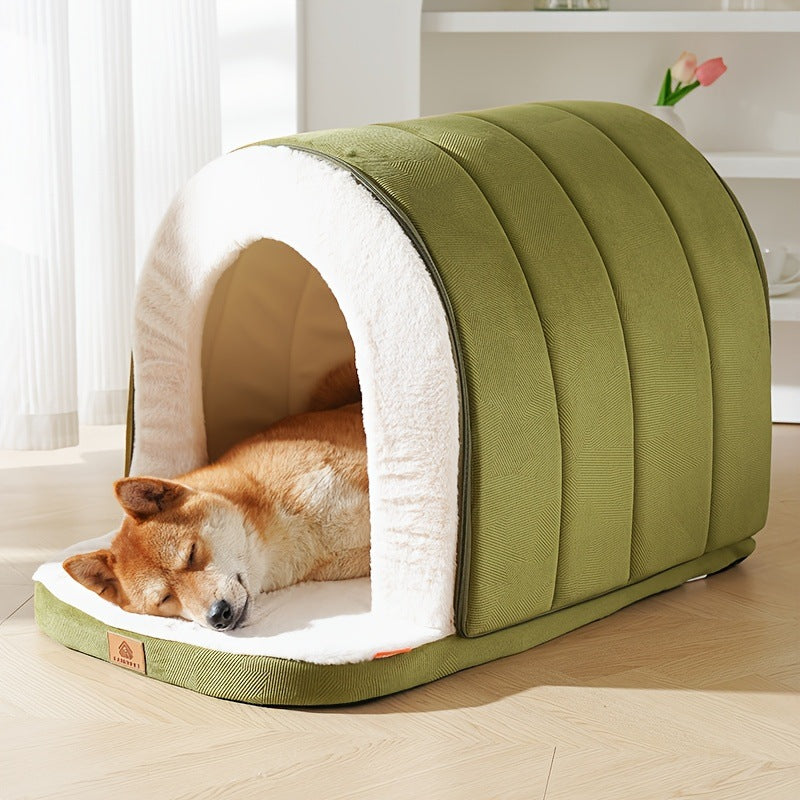 Cozy Enclosed Dog Bed