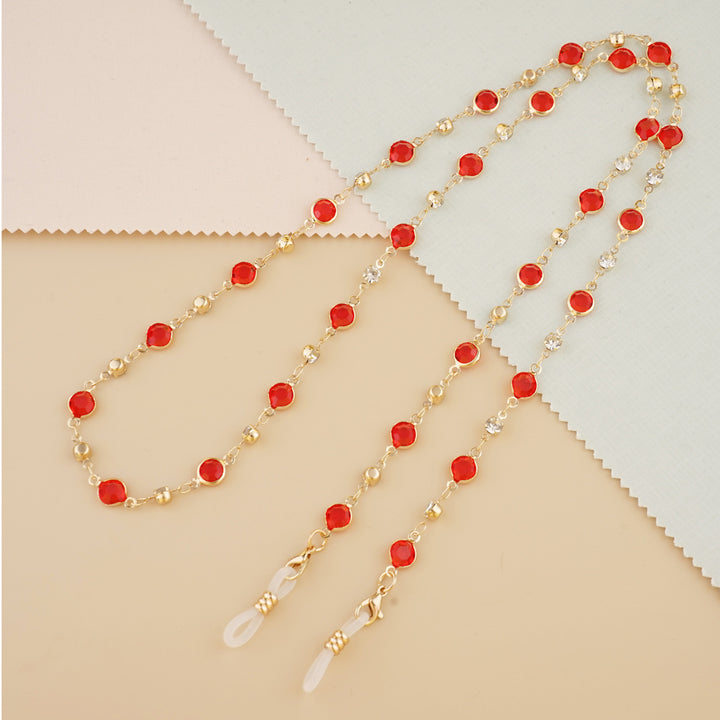 Decorative Gemstone Eyewear Chain Bowlift