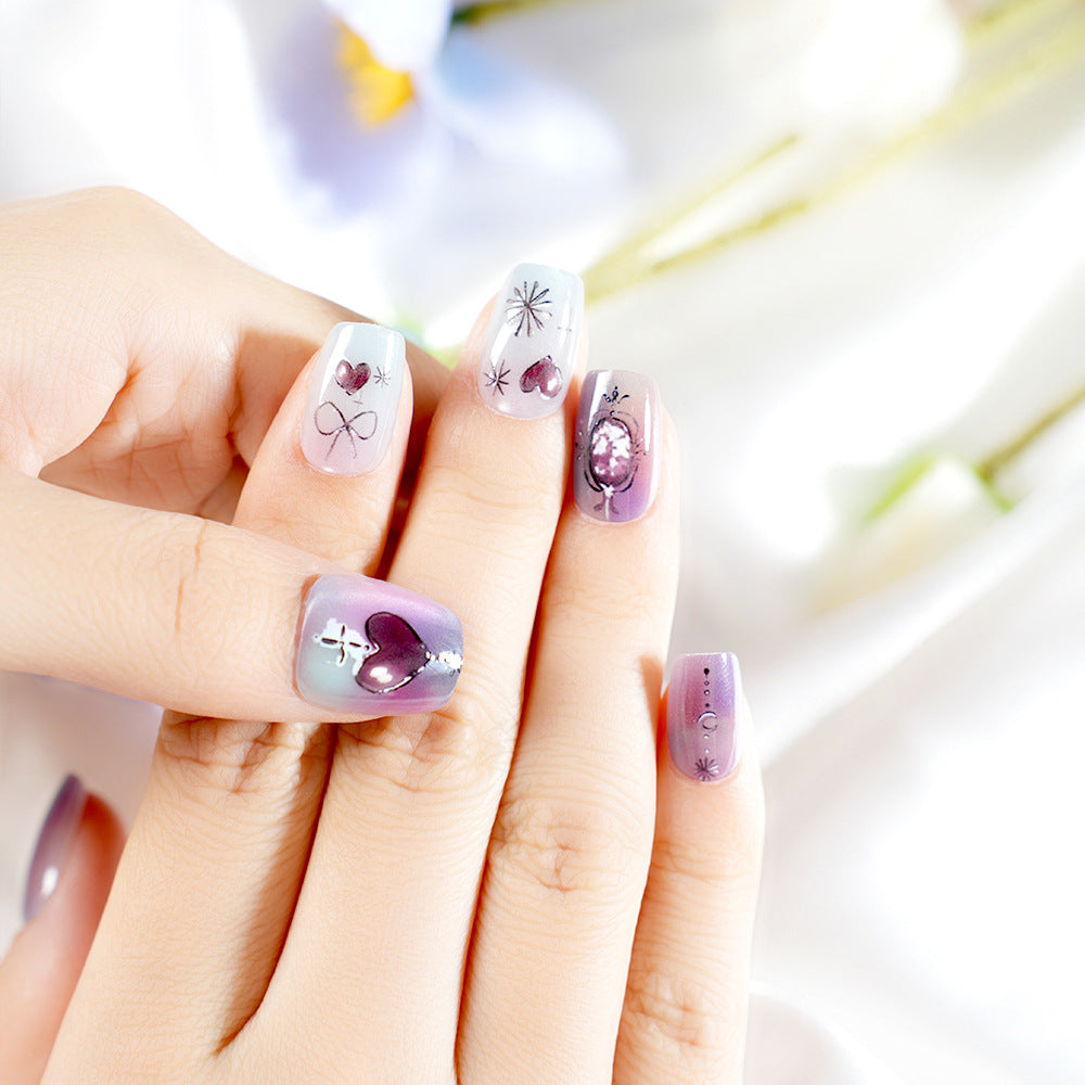 Premium Artistic Press-On Nail Set Bowlift