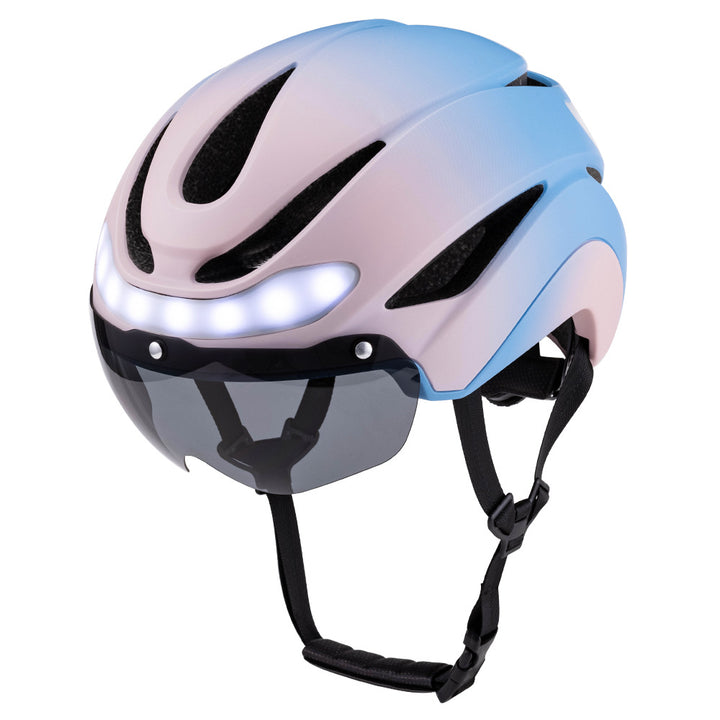 Advanced Cycling Helmet with Integrated Safety Light Bowlift