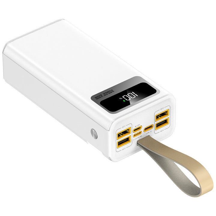 Portable power bank with intelligent LED charging status display and multi-USB ports Bowlift