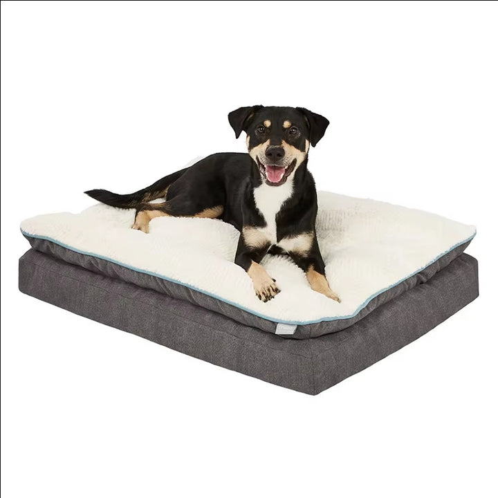 Memory Foam Dog Bed with Anti-Slip Base