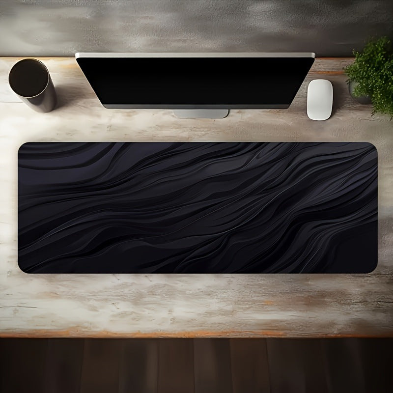 Artistic Wave Design Desk Mat Bowlift