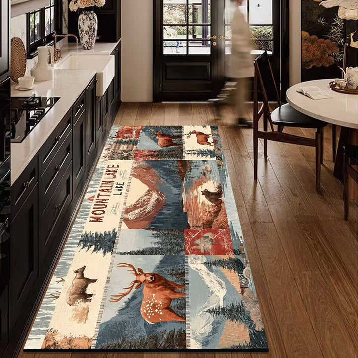 Rustic Outdoor Adventure Area Mat Bowlift