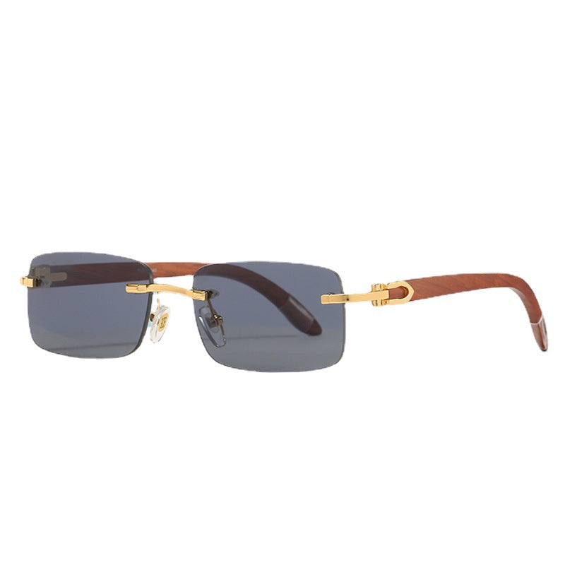 Women elegant rectangular sunglasses with high-quality metal frame and polarized lenses Bowlift