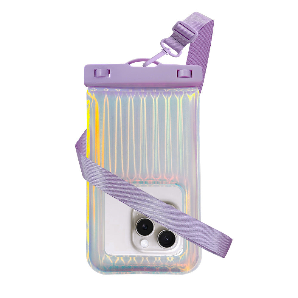 Waterproof smartphone case with stylish star design and adjustable shoulder strap Bowlift