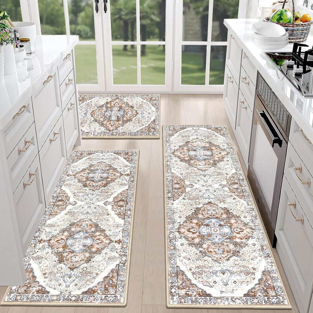 Luxurious Vintage-Inspired Kitchen Runner Mat Bowlift