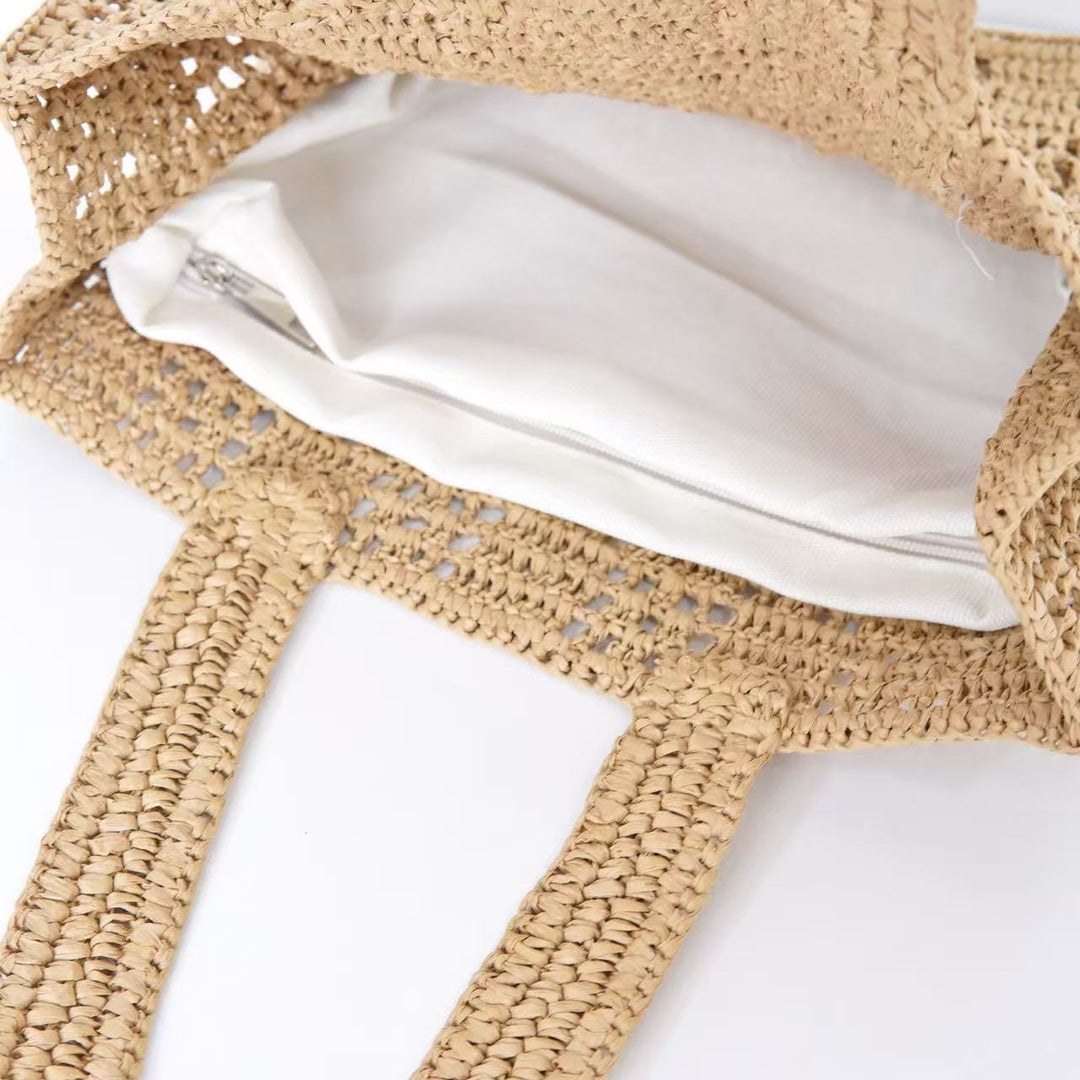 Braided Tote Bag Made of Natural Material Bowlift