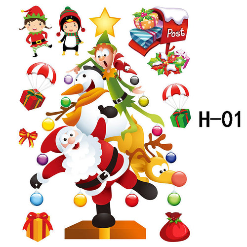Festive Christmas Wall Decals Bowlift