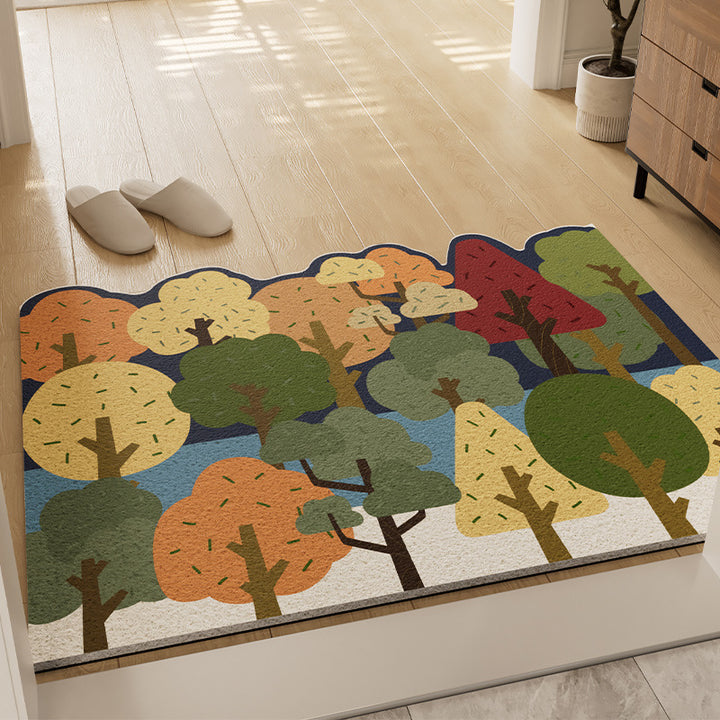 Forest-Themed Non-Slip Bath Mat Bowlift