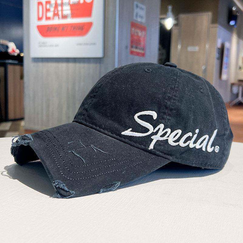 Unisex Distressed Cotton Dad Cap Bowlift