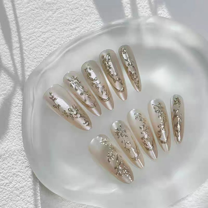 Artistic Sculpted Press-On Nails Bowlift