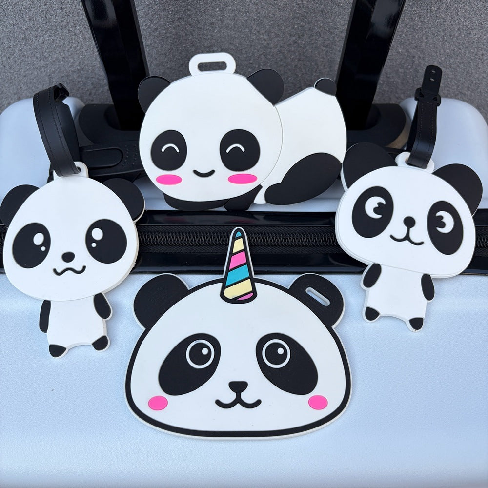 Panda-Themed Luggage Identifier Bowlift