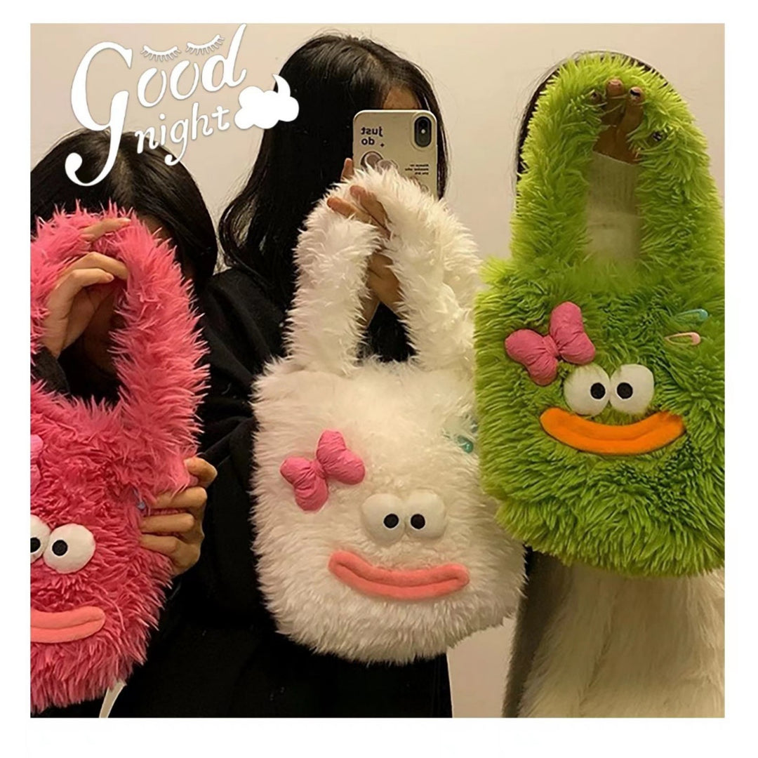 Cozy plush handbag with animal motif Bowlift