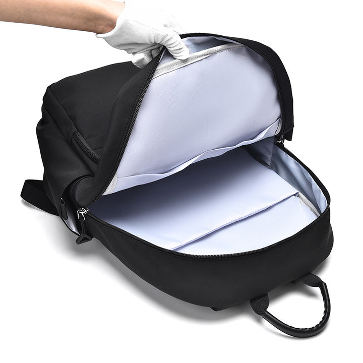 Urban leisure backpack with multifunctional zipper pockets Bowlift