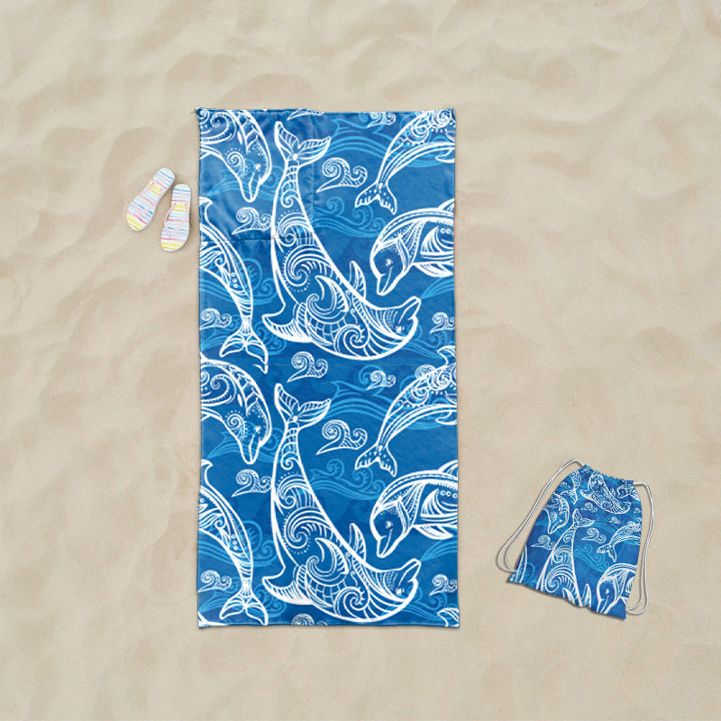 practical beach towel with integrated tote bag design Bowlift