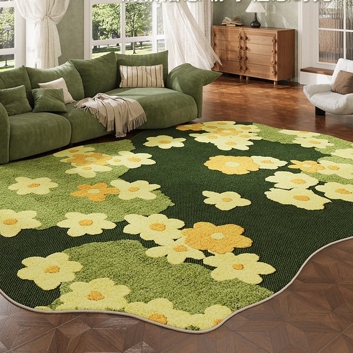 Floral Pattern Area Rug Bowlift