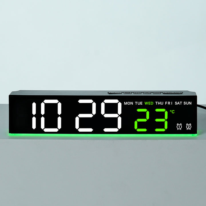 Digital LED weather clock with large display Bowlift