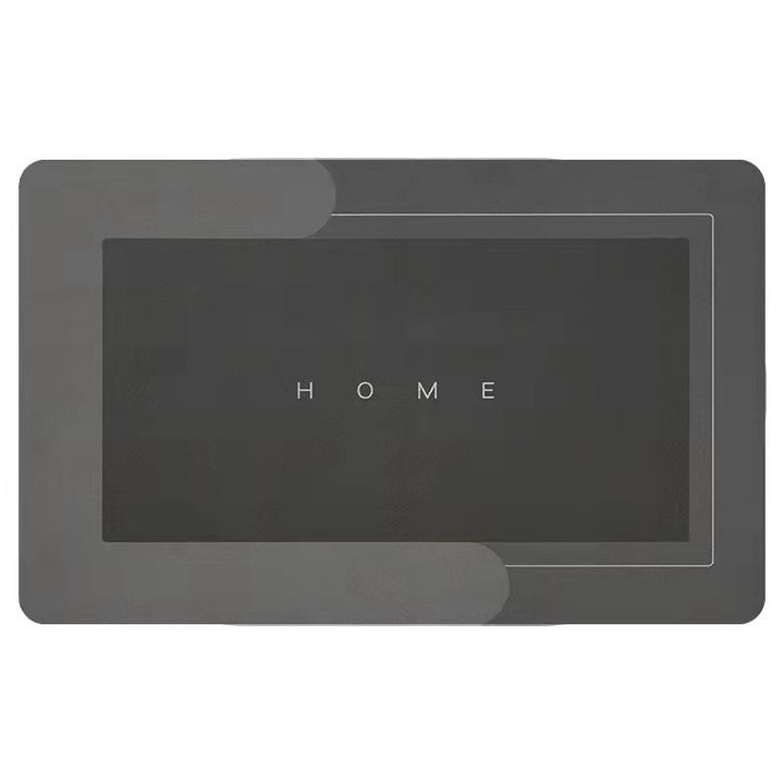 Large Rectangular Anti-Slip Silicone Placemat With Heat-Resistant Surface And Raised Edge Splash Guard