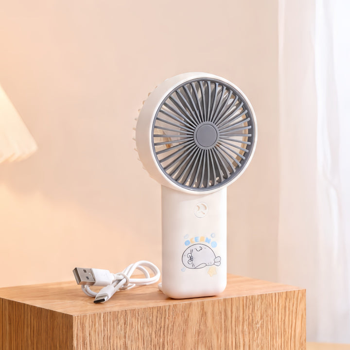 Ladies Portable USB Hand Fan with Elegant Design Bowlift