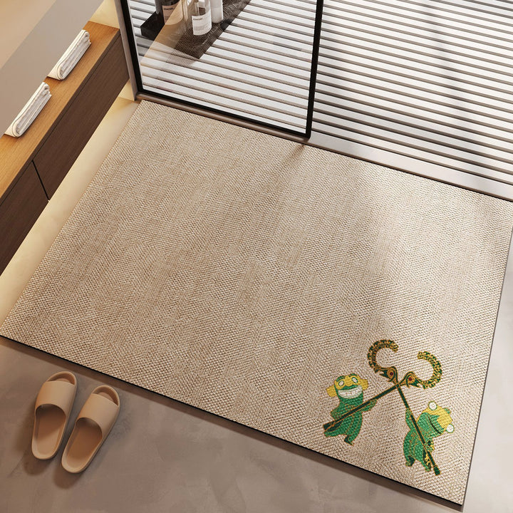 Playful Cartoon Animal Doormat