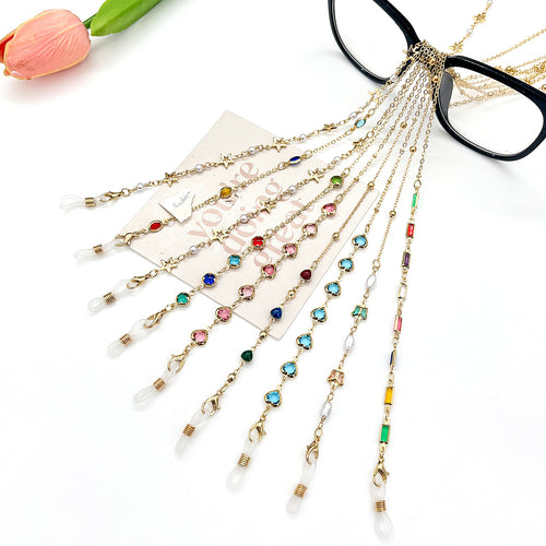 Star-Embellished Eyewear Retainer Chain Bowlift