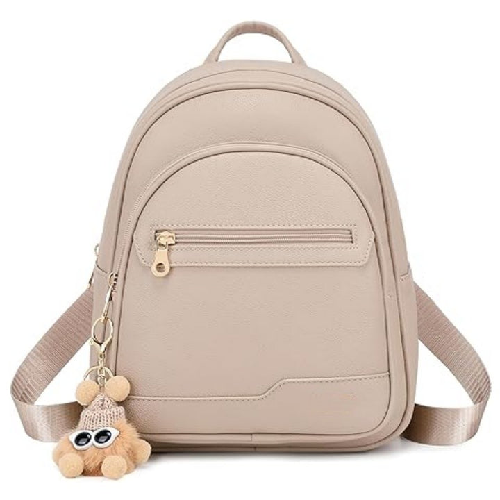 Stylish mini backpack with detachable keychain Bowlift