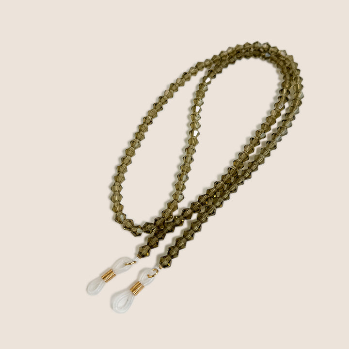 Beaded Eyewear Chain with Clear Tips Bowlift