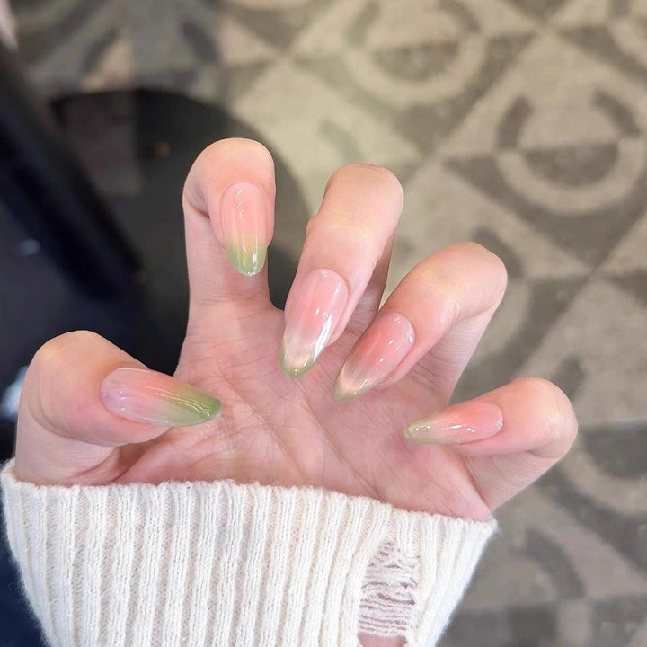 Artistic Floral Press-On Nail Set