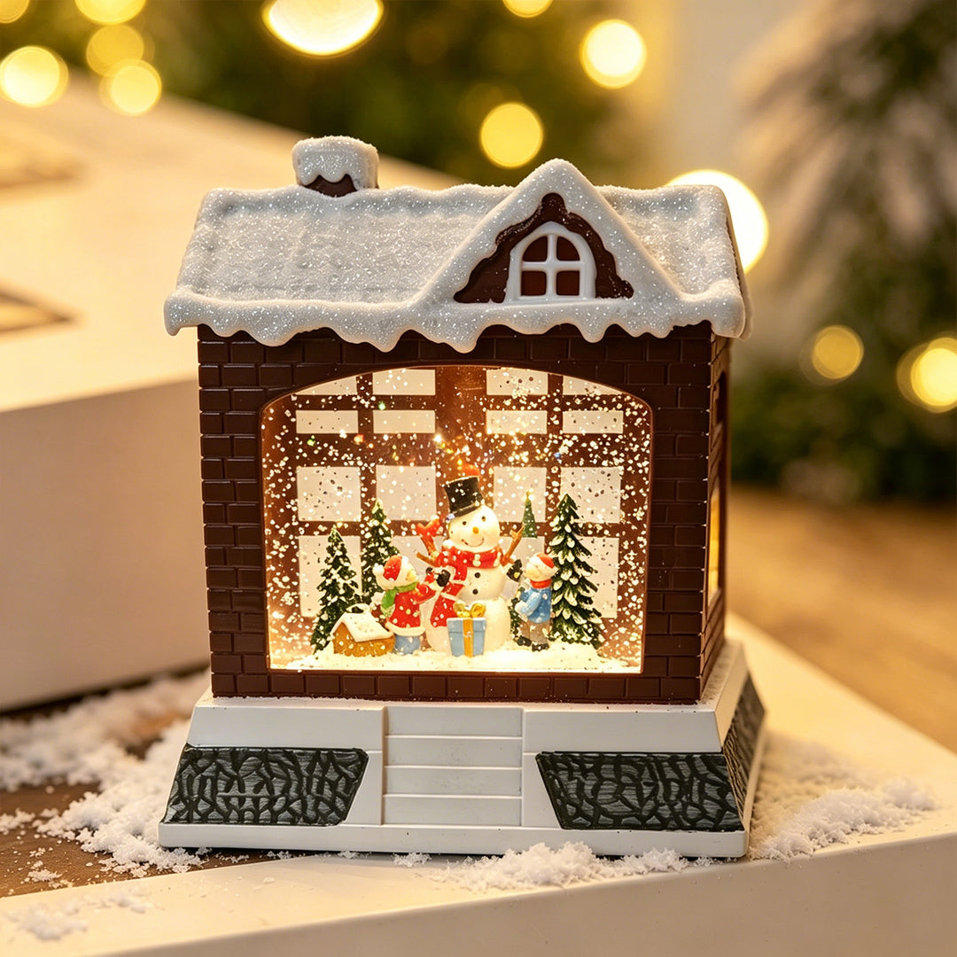 Decorative Christmas lantern with lights Bowlift