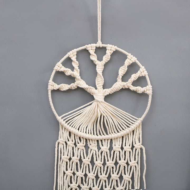 Decorative Macrame Tree of Life Wall Art Bowlift