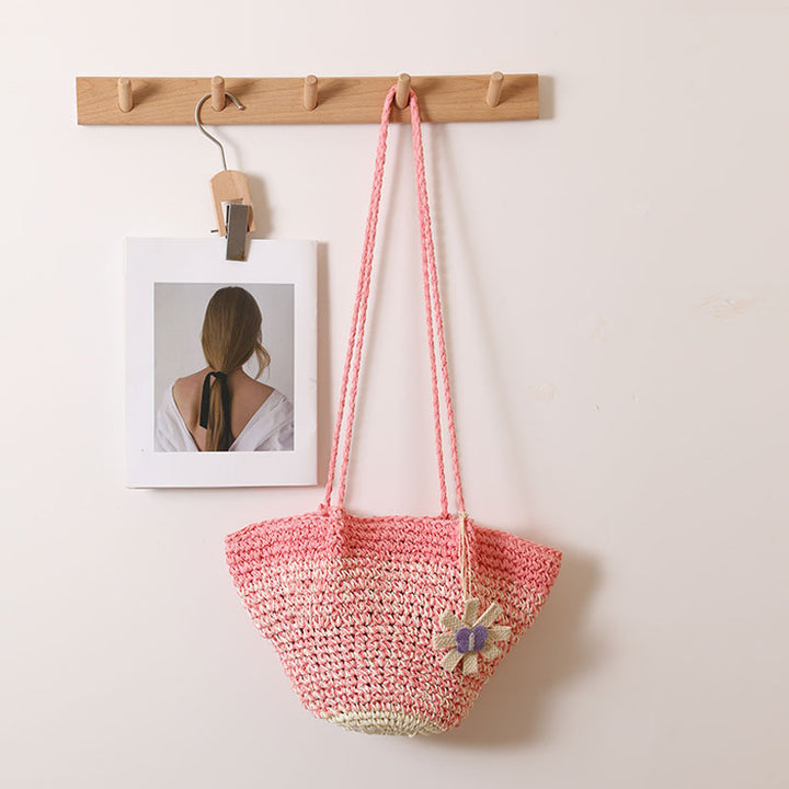 Fashionable and Handcrafted Handbag with Floral Accent Bowlift