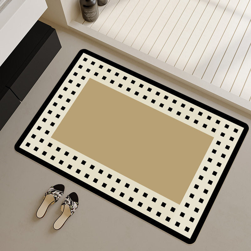 Stylish Geometric Patterned Bath Runner Bowlift