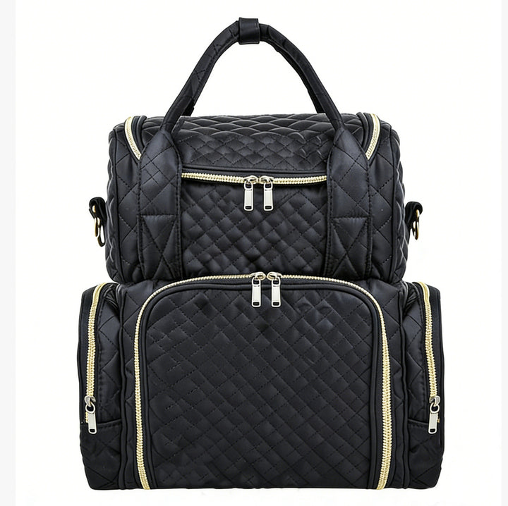 Quilted Multi-Function Backpack Bowlift
