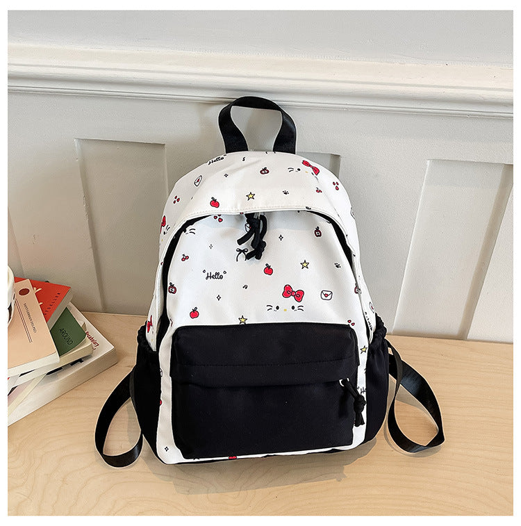 Cute everyday backpack with embroidered bows Bowlift